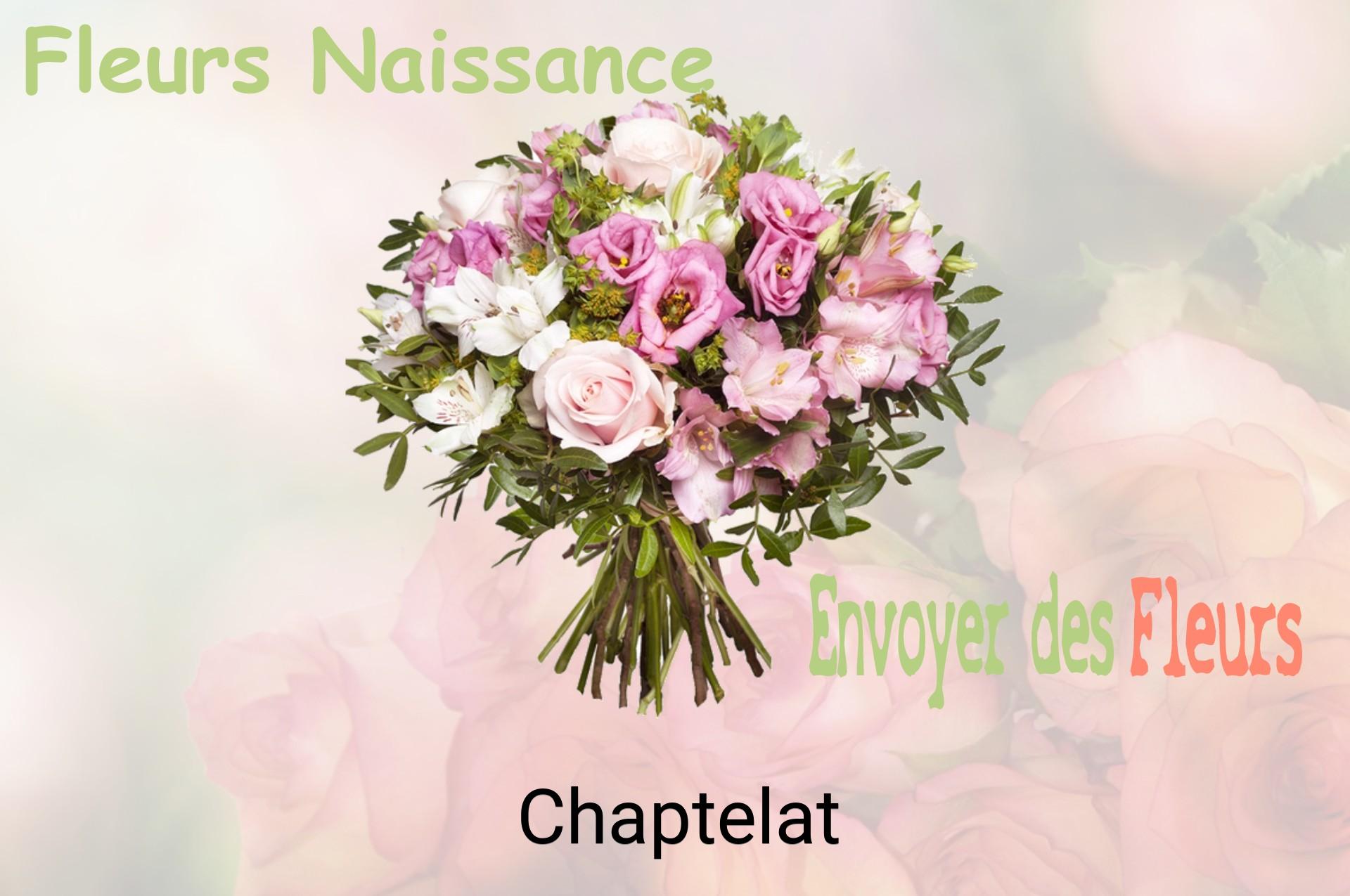 Bouquet de fleurs de naissance livré à Chaptelat