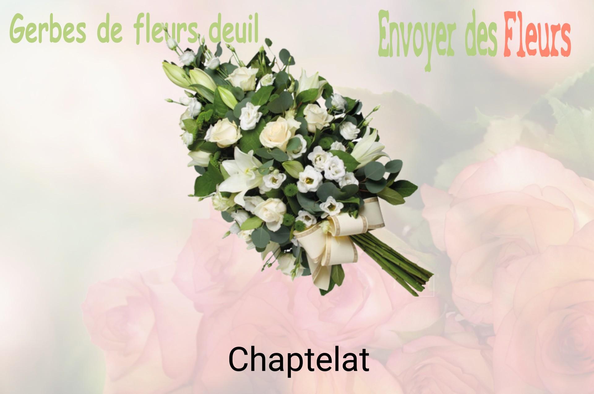 Gerbe de fleurs de deuil livrée à Chaptelat